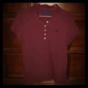 Maroon collar shirt (XL)